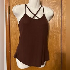 Criss Cross Spaghetti Strap Camisole Sz XL